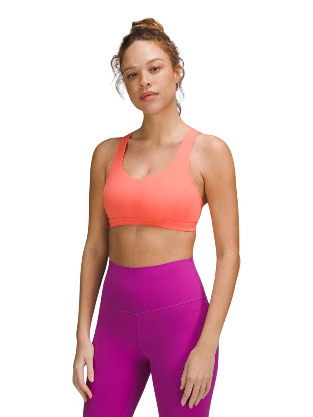 Lululemon Free to Be Serene Bra *Light Support, C/D Cup Size 6 Raspberry Cream